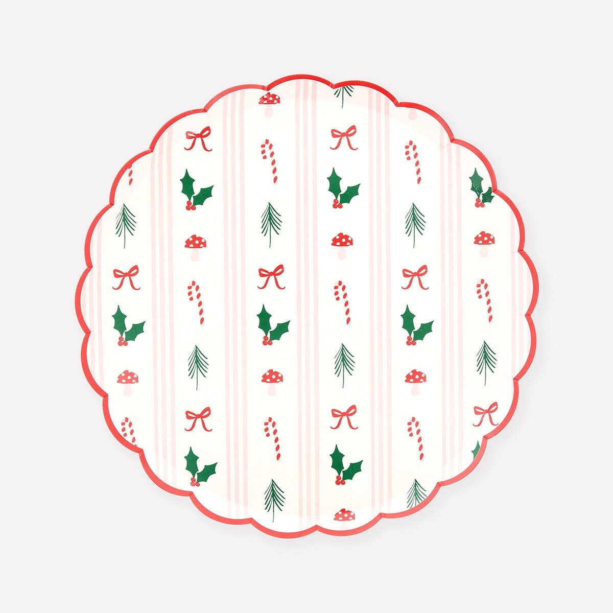 Meri Meri - MEM MEM PSPL - Festive Icon Stripes Small Side Plates