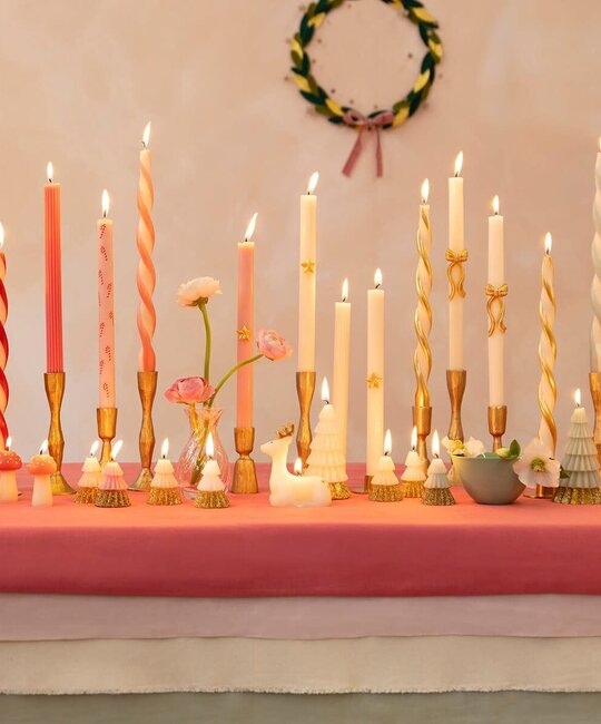 Meri Meri - MEM MEM CATA - Assorted Stripe Twist Taper Candles Set of 4