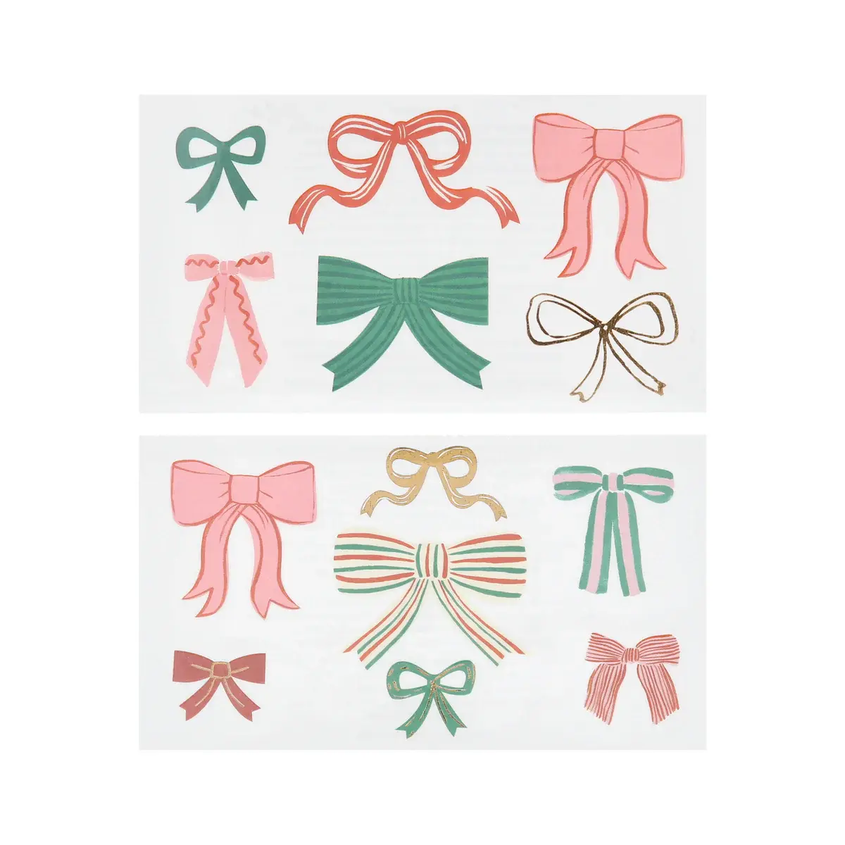 Meri Meri - MEM MEM LG - Festive Bows Temporary Tattoos