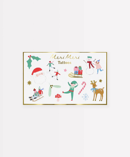 Meri Meri - MEM MEM LG - Mixed Icon Christmas Temporary Tattoos