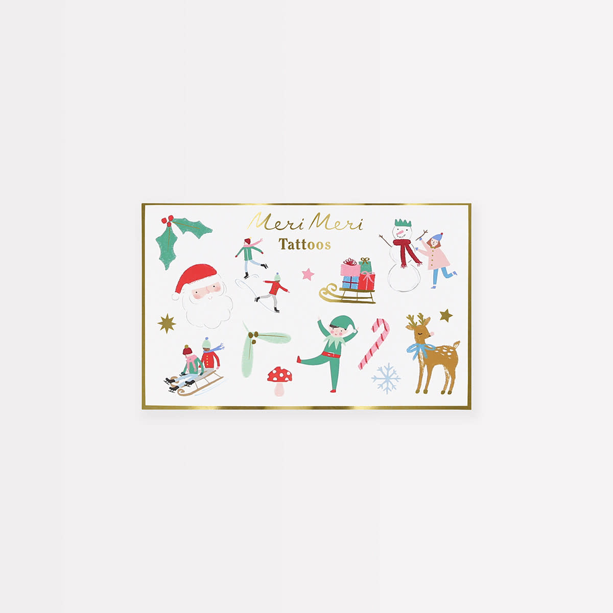 Meri Meri - MEM MEM LG - Mixed Icon Christmas Temporary Tattoos