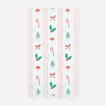 Meri Meri - MEM MEM PS - Festive Icon Stripes Guest Dinner Napkins