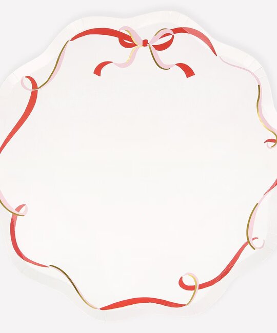 Meri Meri - MEM MEM PSPL - Ribbon Bow Large Dinner Plates