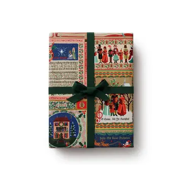 Rifle Paper Co - RP RP WPROHO - Christmas Carols Continuous Wrap Roll