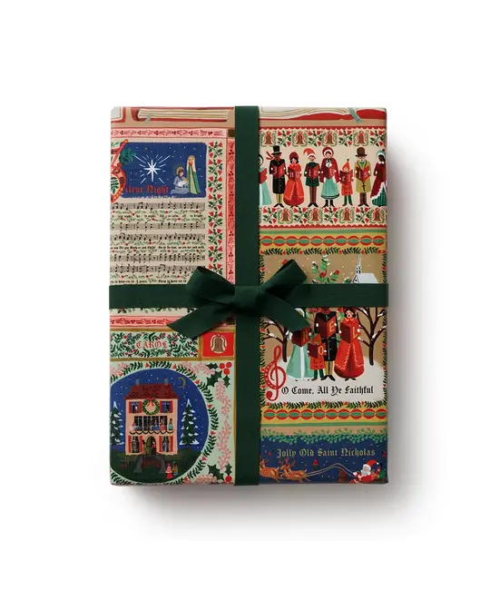Rifle Paper Co - RP RP WPROHO - Christmas Carols Continuous Wrap Roll