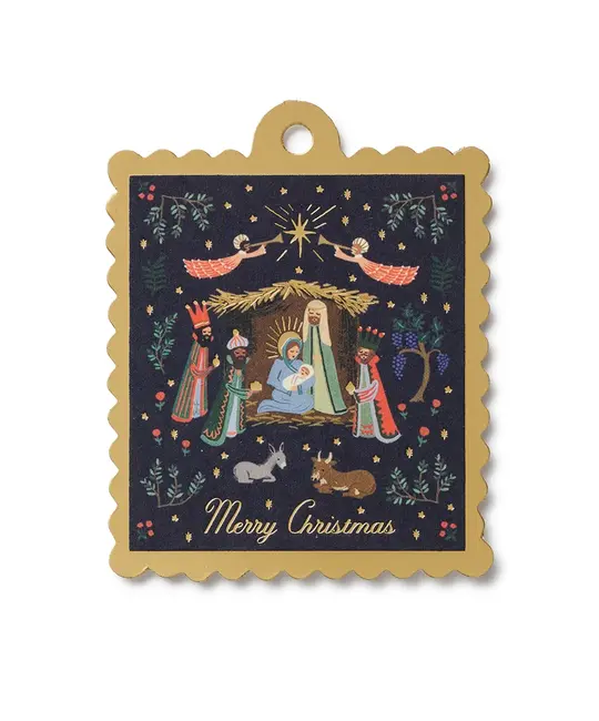 Rifle Paper Co - RP Rifle Paper - Nativity Gift Tag, Pack of 8