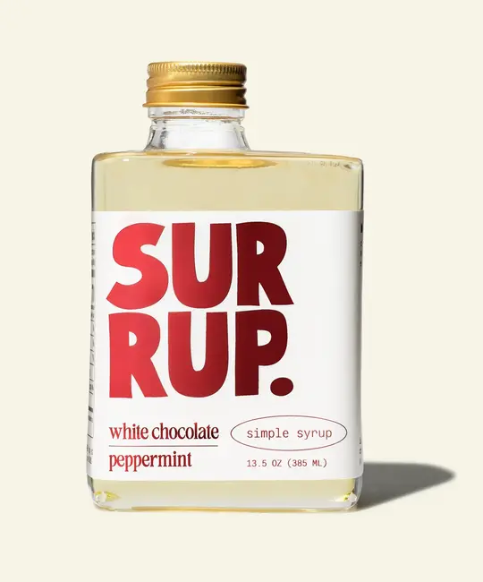 surrup. - SUR SUR FAD - White Chocolate Peppermint Simple Syrup