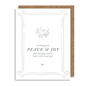 Gus and Ruby Letterpress - GR GRGCHO0008 - Peace and Joy Card