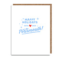 Gus and Ruby Letterpress - GR GRGCHO0010 - Happy Holidays from Portsmouth Card