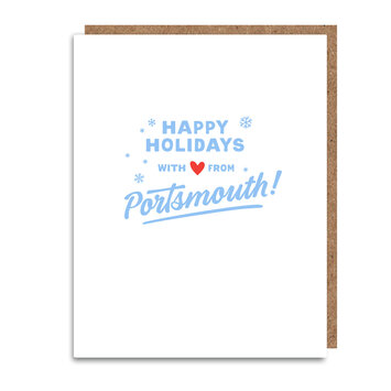 Gus and Ruby Letterpress - GR GRGCHO0010 - Happy Holidays from Portsmouth Card