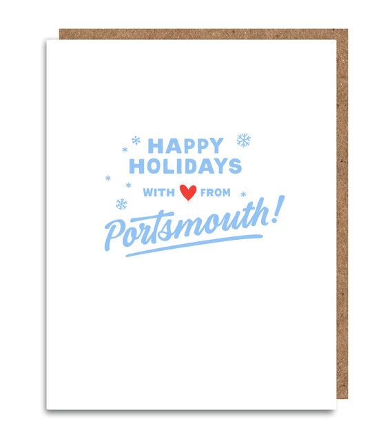 Gus and Ruby Letterpress - GR GRGCHO0010 - Happy Holidays from Portsmouth Card
