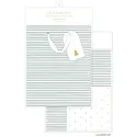 Sugar Paper - SUG SUG GBSET - Green Stripe Gift Bag Set (Gift Bag, Tissue, Gift Tag)