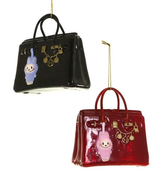 Cody Foster - COF COF OR - Luxe Handbag Purse with Monster Lalubu Charm Ornament (2 assorted styles)