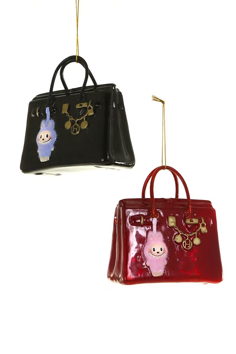 Cody Foster - COF COF OR - Luxe Handbag Purse with Monster Lalubu Charm Ornament (2 assorted styles)