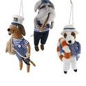 Cody Foster - COF COF OR - A Sailor Went to Sea Felt Dog Ornament (3 assorted styles)