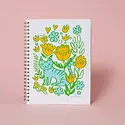 Fugu Fugu Press - FF FF NBBL - Cat Garden Letterpress Spiral-bound Blank Notebook