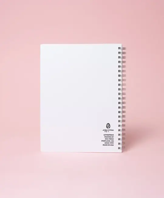 Egg Press - EP EP NBBL - All Roads Lead Home Letterpress Spiral-bound Blank Notebook