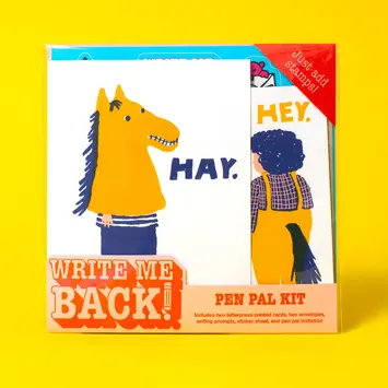 Egg Press - EP EP STASS - Hey Horses Write Me Back Letter Writing  Pen Pal Kit Stationery Set
