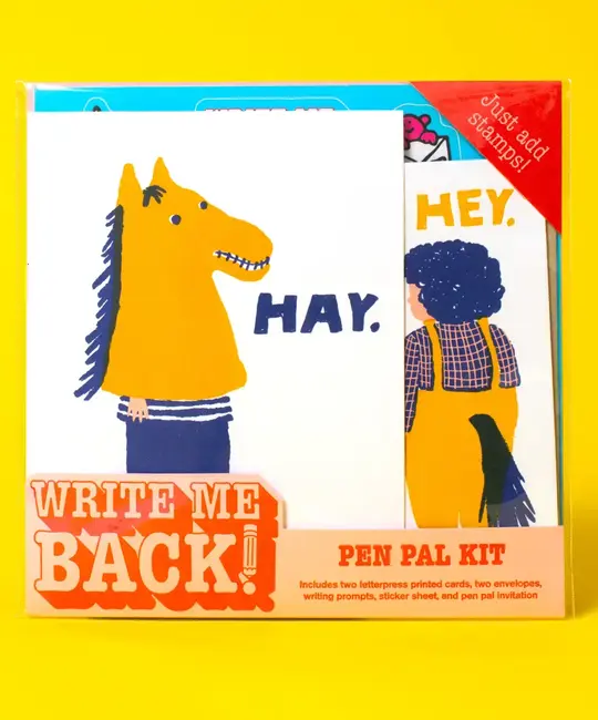 Egg Press - EP EP STASS - Hey Horses Write Me Back Letter Writing  Pen Pal Kit Stationery Set