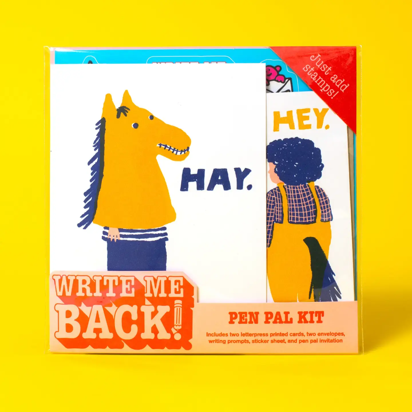 Egg Press - EP EP STASS - Hey Horses Write Me Back Letter Writing  Pen Pal Kit Stationery Set