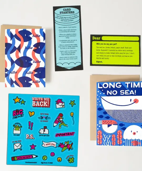 Egg Press - EP EP STASS - Long Time No Sea Write Me Back Letter Writing  Pen Pal Kit Stationery Set