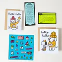 Egg Press - EP EP STASS - BFF Dog & Cat Write Me Back Letter Writing  Pen Pal Kit Stationery Set