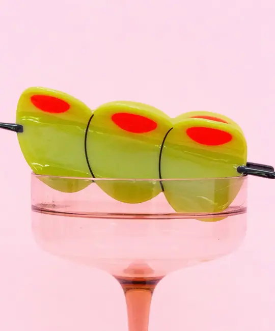 Jenny Lemons - JL JL ACHA - X-Large Cocktail Olive Claw Hair Clip