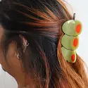 Jenny Lemons - JL JL ACHA - X-Large Cocktail Olive Claw Hair Clip
