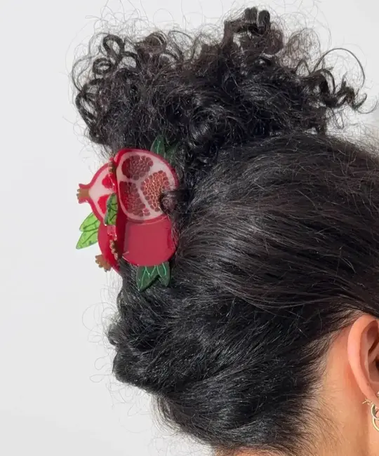 Jenny Lemons - JL JL ACHA - Large Pomegranate Claw Hair Clip