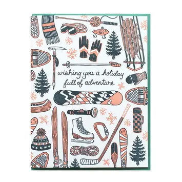 Noteworthy Paper and Press - NPP NPPGCHO - Winter Sports Holiday Card