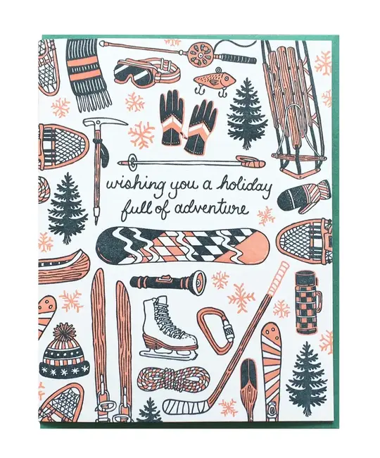 Noteworthy Paper and Press - NPP NPPGCHO - Winter Sports Holiday Card