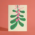 Half Pint Studio - HPS HPSGCHO0003 - Mistletoe Blank Holiday Card