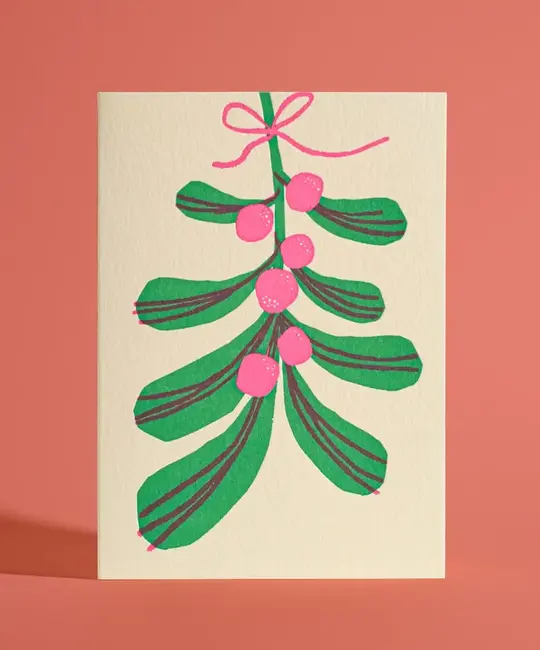 Half Pint Studio - HPS HPSGCHO0003 - Mistletoe Blank Holiday Card