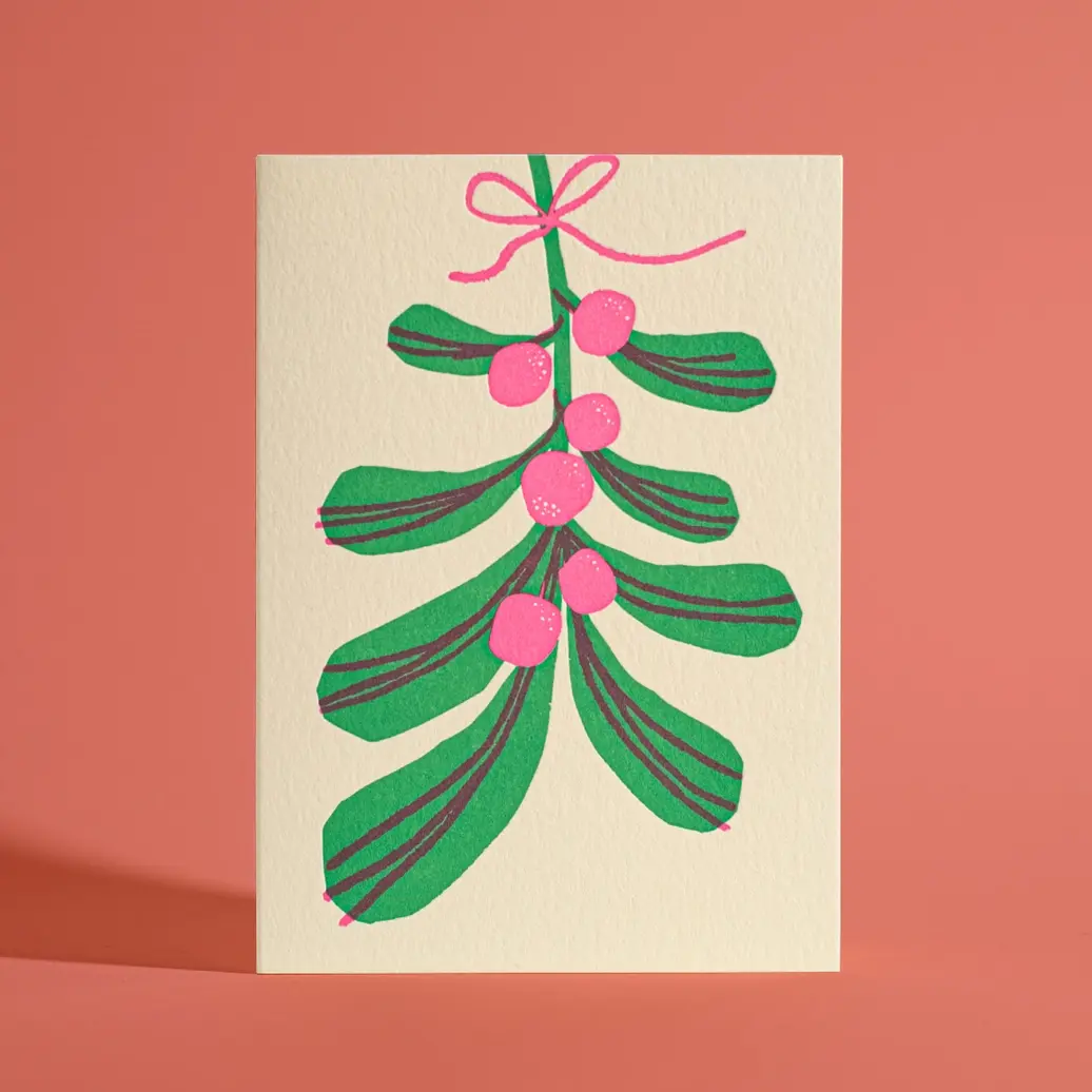 Half Pint Studio - HPS HPSGCHO0003 - Mistletoe Blank Holiday Card
