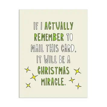 Near Modern Disaster - NMD NMDGCHO0016 - Christmas Miracle, Actually Remember to Mail This Holiday Card