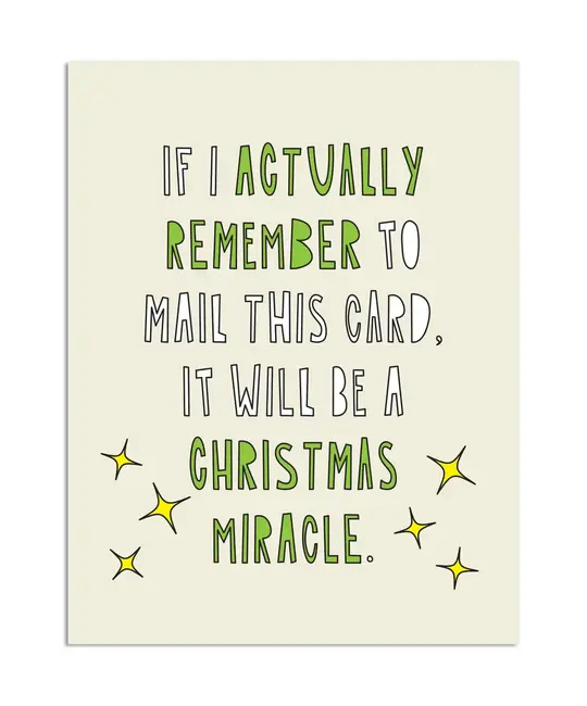 Near Modern Disaster - NMD NMDGCHO0016 - Christmas Miracle, Actually Remember to Mail This Holiday Card