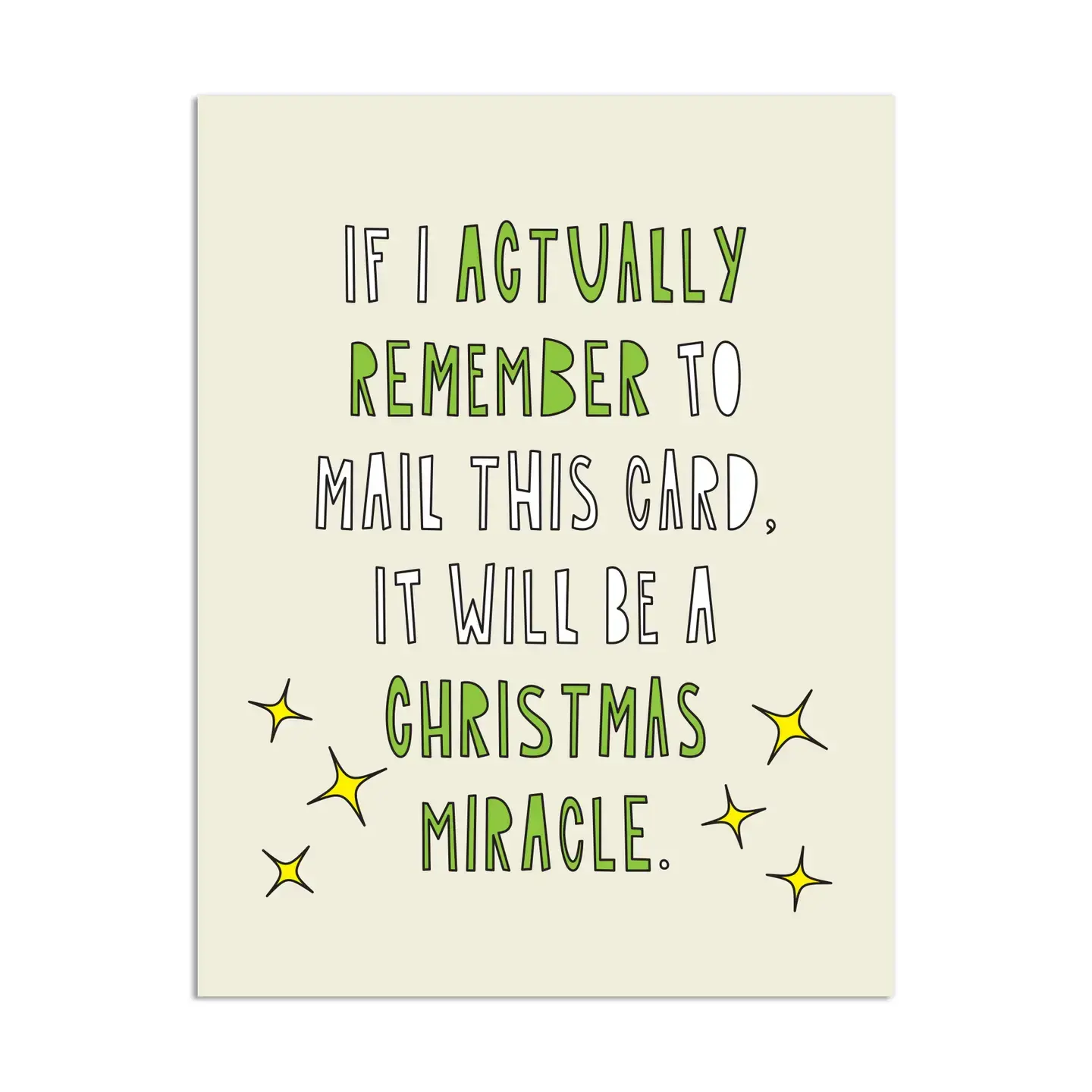 Near Modern Disaster - NMD NMDGCHO0016 - Christmas Miracle, Actually Remember to Mail This Holiday Card