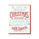 Noteworthy Paper and Press - NPP NPPGCHO0006 - Honor Christmas in My Heart Dickens Quote Holiday Card