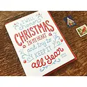 Noteworthy Paper and Press - NPP NPPGCHO0006 - Honor Christmas in My Heart Dickens Quote Holiday Card