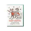 Noteworthy Paper and Press - NPP NPPGCHO0007 - My Best Friend and Partner in Crime Christmas Dogs Holiday Card