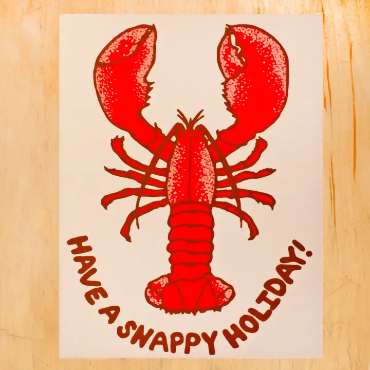 Gold Teeth Brooklyn - GTB GTBGCHO0043 - Lobster Snappy Holiday Card