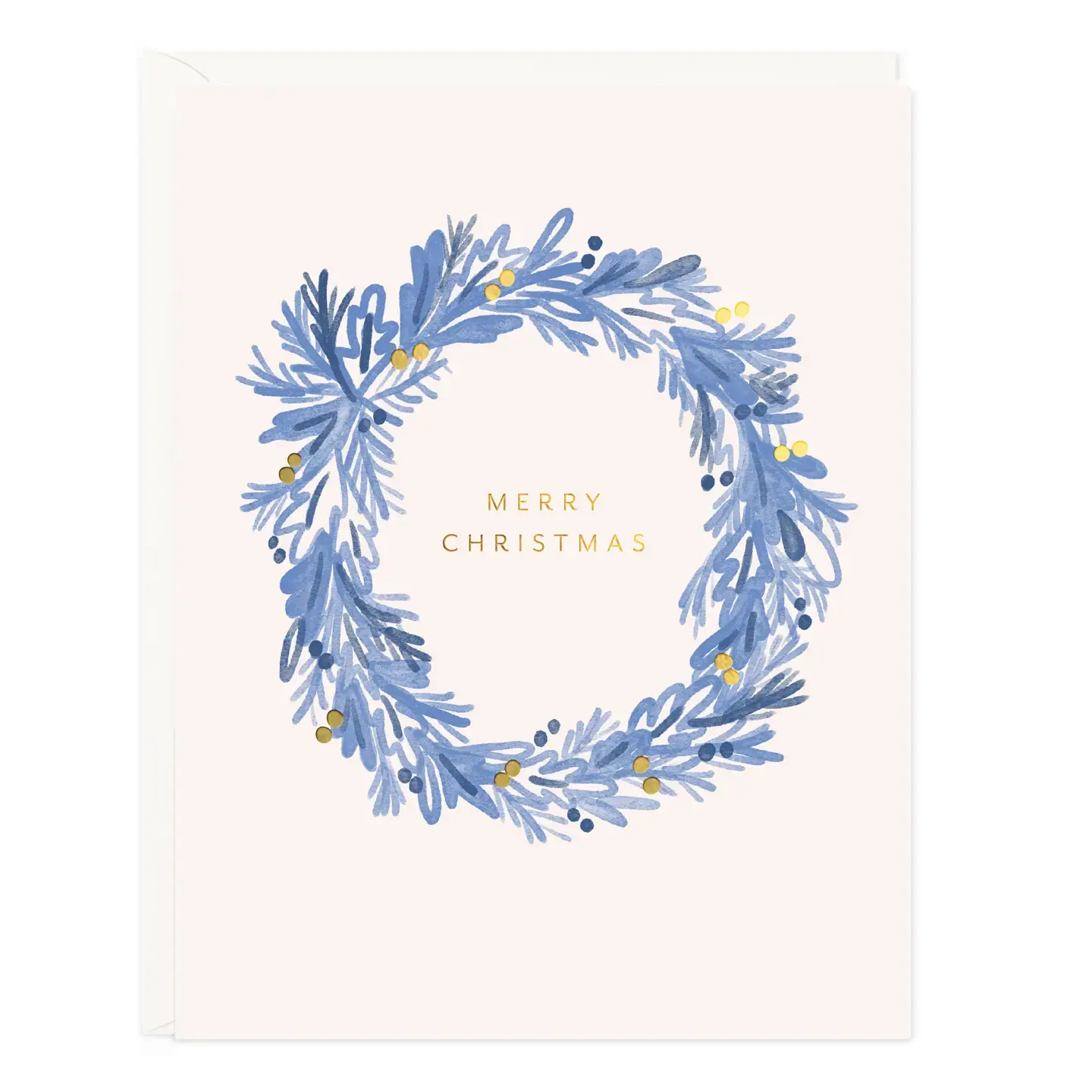 Ramona and Ruth - RR RRGCHO0019 - Blue Wreath Holiday Card