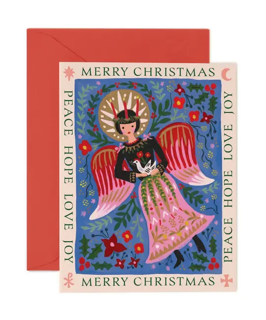 Rifle Paper Co - RP RPGCHO0070 - Lucia Angel Holiday Card