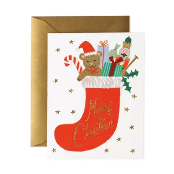 Rifle Paper Co - RP RPGCHO0073 - Toy Stocking Holiday Card