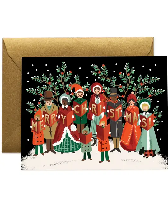 Rifle Paper Co - RP RPGCHO0075 - Carolers Christmas Holiday Card