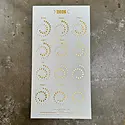 Margins Imprint - MAR MAR CAWA - 2026 Gold on Peal White Moon Phase Calendar (unframed)
