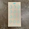 Margins Imprint - MAR MAR CAWA - 2026 Blue Foil on Ivory Moon Phase Calendar (unframed)