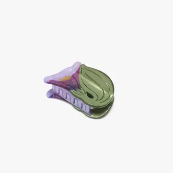 Winona Irene - WII WII ACHA - Morning Glory Purple Flower Small Claw Clip