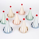 Meri Meri - MEM MEM PS - Pastel Stripe Party Hats