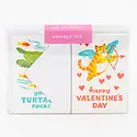 Smudge Ink - SI Critter Classroom Valentine Mini Boxed Note Set of 16